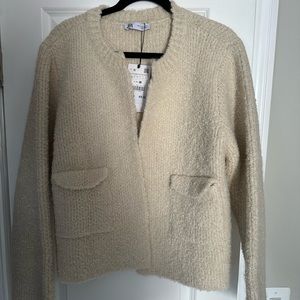 Zara Boucle Cardigan